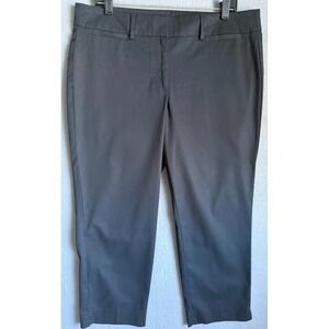 Ann Taylor Factory Women Pants 12P Black High Rise Cropped  Pockets Casual